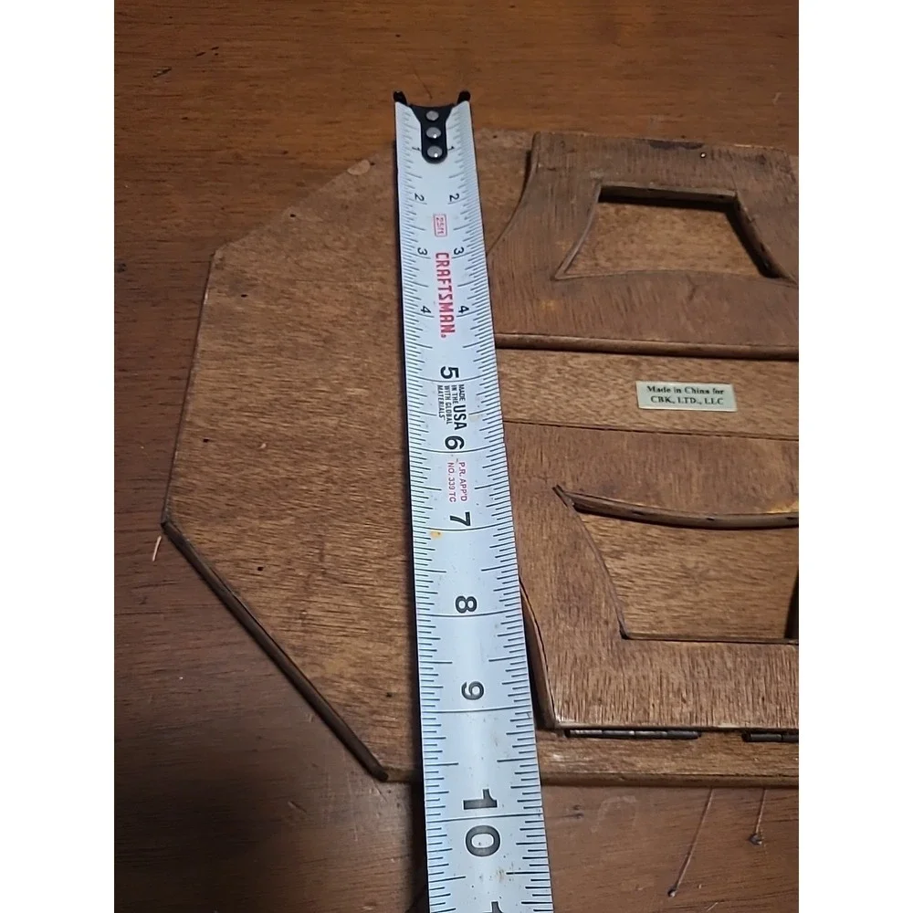 Vintage Wood Armrest Tray / Table 13